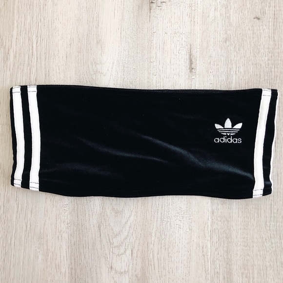 adidas velvet bandeau top